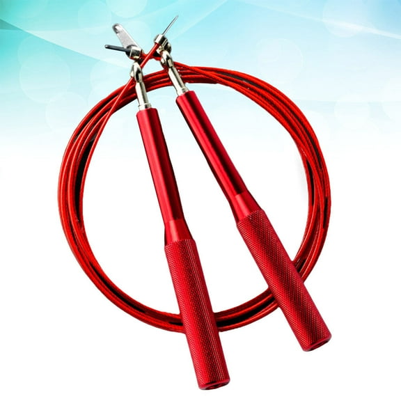 LABSERRON 1Pcs Round Metal Jumping Rope for Workout and Cross Fit