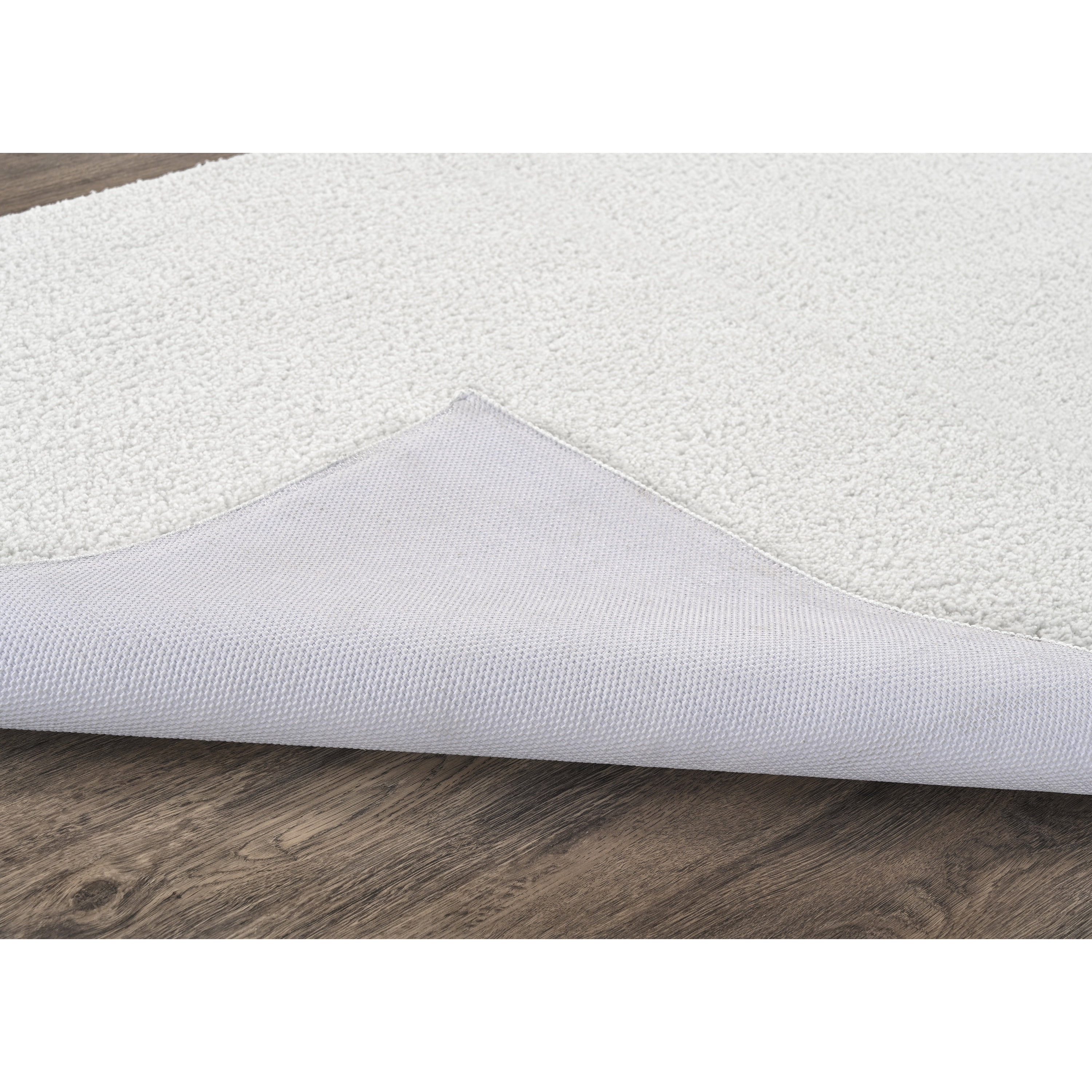 Garland Rug Palmer Plush Washable White Indoor Area Rug, 3' x 5'