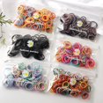 thumbnail image 2 of 100 unids/set de bandas para el cabello de Color caramelo para niñas, accesorios para el cabello para niñas, banda de goma elástica, banda para el cabello, bandas de soporte para coletas para niños Tan Jianjun unisex, 2 of 2