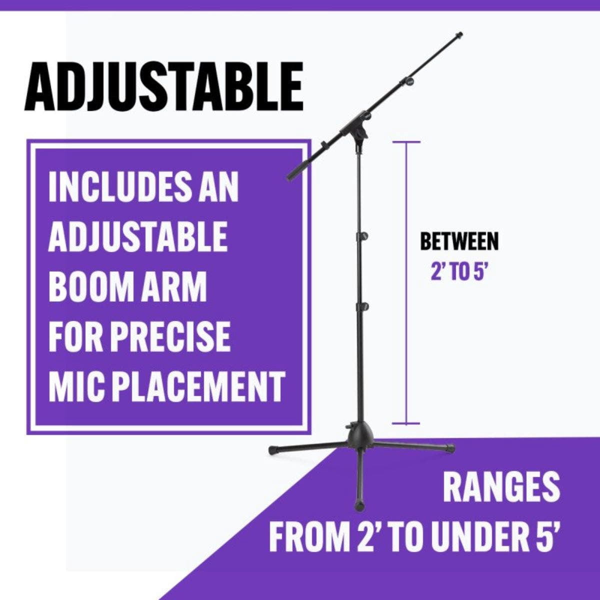 On-Stage MS500 Travel Microphone Stand