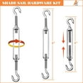 thumbnail image 3 of Sun Shade Sail Hardware Kit with 6" Turnbuckles for Rectangle Sun Shade Sail Canopy Installation B, 3 of 5