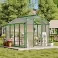 thumbnail image 2 of GloryStar Sunroom Style Aluminum Greenhouse with Durable Polycarbonate and Sliding Entryways, 2 of 7