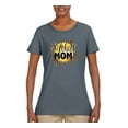 thumbnail image 3 of Softball Mom Animal Print Girl Sports Womens Graphic T-Shirt, Charcoal, XX-Large, 3 of 5