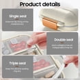 thumbnail image 5 of KUEON Daily Use Pill Organizer with Labels, Pill Box Easy to Open 7 Compartments, Portable Travel Pill Case White(large), 5 of 8