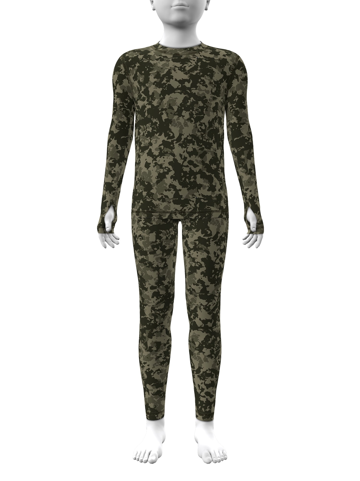 Athletic Works Boys Performance Thermal Base Layer 2PC Set, Sizes XS-XXL