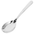 thumbnail image 2 of Cuchara plana de acero inoxidable Cuchara de té de acero inoxidable Cucharas de postre Cucharas de cocina Cucharas de sopa Cuchara de mesa de metal para cocina casera o restaurante Plata, 2 of 6