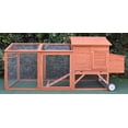 thumbnail image 2 of Chicken Coop Backyard Hen House for 4 to 6 Chickens with Nesting Box, 96"(L) x 35"(W) x 44"(H), 96", 2 of 10
