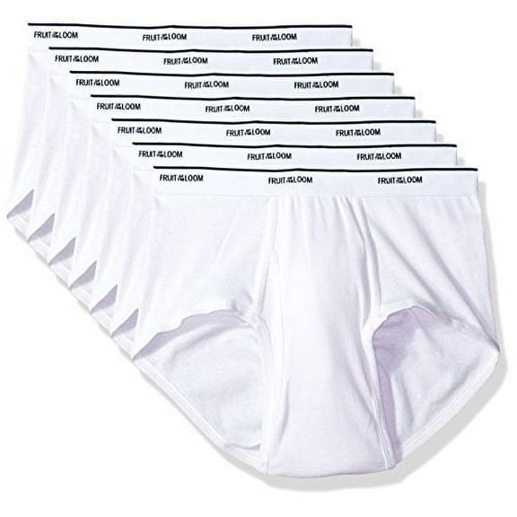Fruit of the Loom Men's 7-Pack Basic Brief (Small (Waist: 28-30 / Chest: 34-36), White)