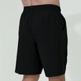thumbnail image 3 of Mens Shorts Elastic Waist Drawstring Lightweight Quick Drying Casual Solid Pockets Shorts, 3 of 3