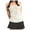 M240 White, variant on Tfken Women Tshirts For Summer Solid Color Square Neck Short Sleeve Slim Tops Fashion Daily Wear Female Soft Shirts Black
