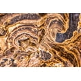 thumbnail image 2 of Ford, John 14x11 Gold Ornate Wood Framed with Double Matting Museum Art Print Titled - Marble Abstract-Titus Canyon-Death Valley, 2 of 4