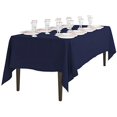 thumbnail image 3 of LinenTablecloth Nappe Rectangulaire en Polyester 60 x 126 Pouces Bleu Marine, 3 of 4