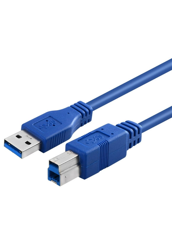 Insten 15 ft FEET High Speed USB 3.0 A to USB B Male AB M/M Printer Cable Cord Lead Wire A-B 10FT Printer Usb Cord