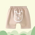 thumbnail image 2 of FINALGANG Boys Girls Toddler Baby Bear Print Harem Shorts Elastic Waist Casual Loose Fit Bottoms For Summer Daily Home Wear Khaki 3-6 Months, 2 of 3