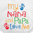 thumbnail image 4 of Inktastic My Nana and Papa Love Me Boys or Girls Baby Bib, 4 of 4
