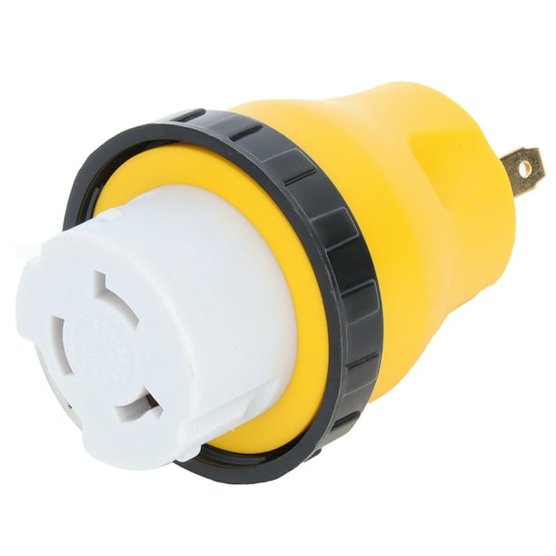 CCIYU RV Electrical Locking Adapter 30 amp Male to 50 amp Female Twist