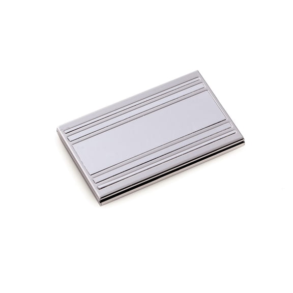 Nickel Plated Business Card Case.