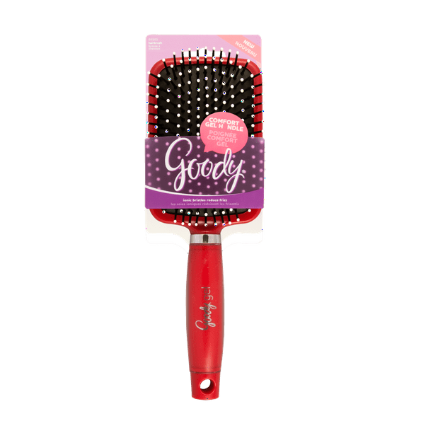 Goody Head Down Gelous Grip Paddle Hair Brush, Ionic Bristles to Reduce