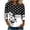 #0033-Black, variant on Womens Graphic Tees Crew Neck 3/4 Length Sleeve Vertical Geometric Tribal Print Tops for Women Relaxed Fit Minimalist Lightweight Womens Tees