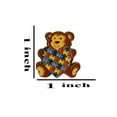 thumbnail image 4 of 3 Piece Set Autism Awareness Heart Colorful Puzzle Pieces Lapel Hat Pins 3P014, 4 of 4