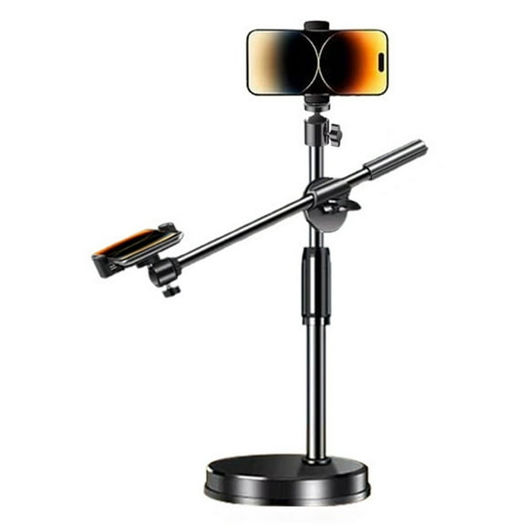 Overhead Phone Mount, Flexible Desk Camera Mount,Desktop Cellphone Bracket for Video Shootings Photography