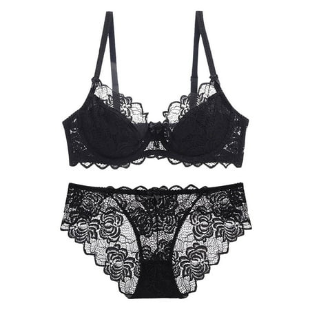 JHLZHS Corset Bralettes for Women Womens Sexy Lace Lingerie Womens Comfortable and Breathable Gathering Oversized Bra Set Corset Bras for Women Strapless Womens Bralettes Lace Set