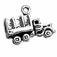 thumbnail image 1 of Sterling Silver 30" 1mm Box Chain 3D Army Transport Military Vehicle Pendant Necklace, 1 of 2
