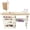 Yellow-white wood shaving style, variant on Space-Saving Folding Sewing & Craft Table – Multipurpose Desk with Storage Shelves, Trays, Wooden Pegs, Magnetic Locks, Lockable Wheels – Portable for Small Spaces, Yellow