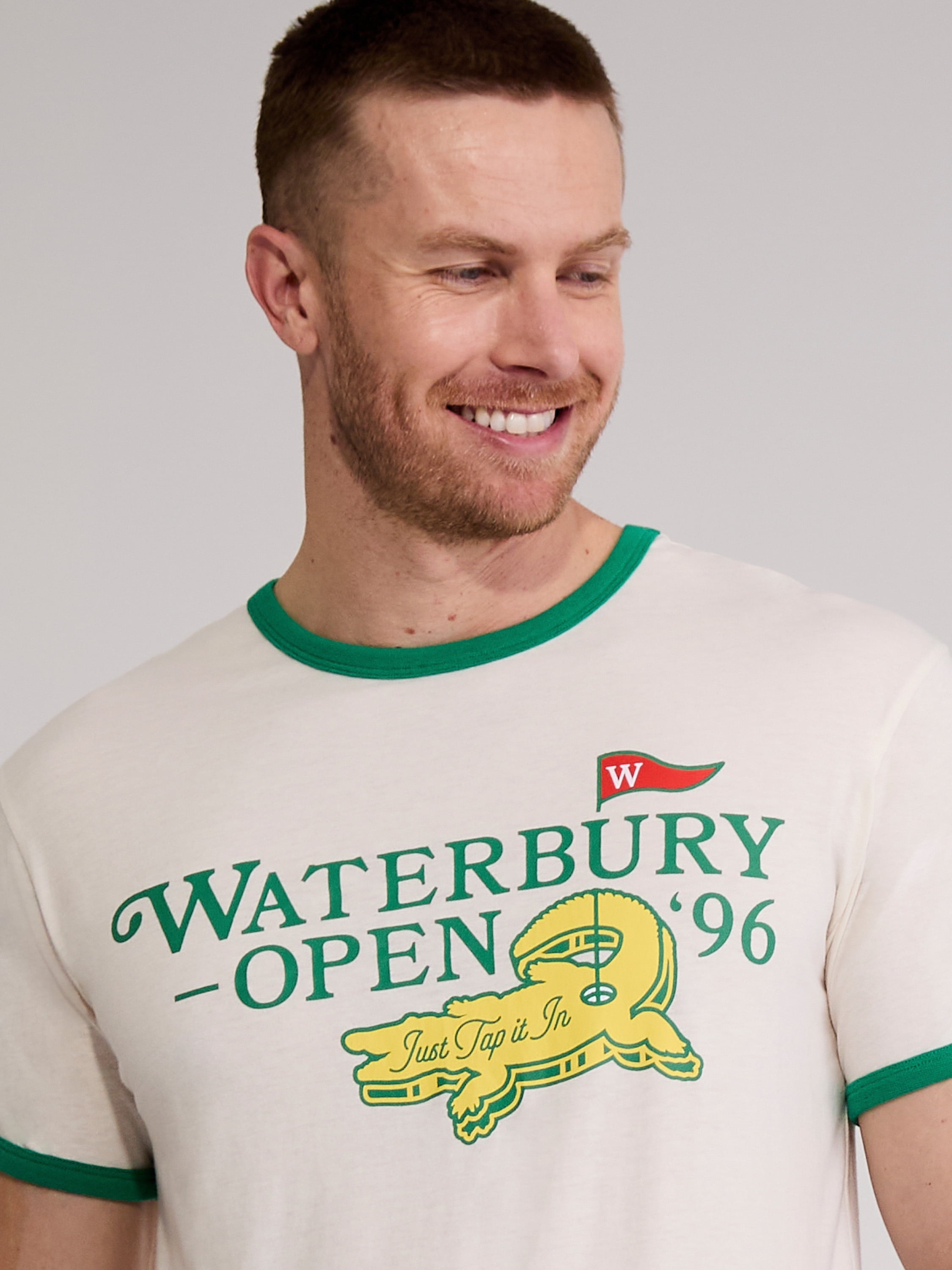 Happy Gilmore Men's & Big Men's Ringer Graphic Tee, Sizes S-3XL