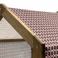 thumbnail image 5 of Geometric Pet House, Eggshell Shape Circles and Semicircles Repeating Pattern, Outdoor & Indoor Portable Dog Kennel with Pillow and Cover, 5 Sizes, Brown Hot Pink, by Ambesonne, 5 of 5