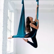 SKYSHALO Yoga Swing Aerial Hammock Nylon Hanging Sling Inversion 5.5 Yards Green