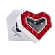 thumbnail image 2 of Caja de regalo de joyería para San Valentín - Caja de rosas de jabón doble abierta en forma de corazón con flor eterna, que contiene collar y pulsera anillo, 20x18,5x5cm, 2 of 8