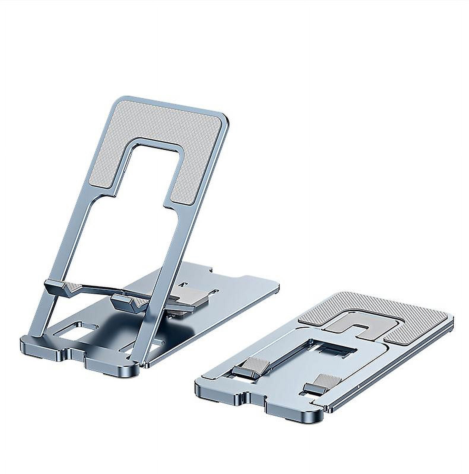 Desk Phone Stand Folding Portable Metal Stand Office Desk Home Phone Holder，1pac