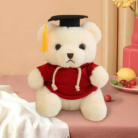 YZHMYR Graduation Bear Doll & Graduation Season Gift 23cm Soft Plush Doctoral Gown Bear Cute Stuffed Toy for Student Graduation Ceremony Birthday Gift Home Decor Desktop Ornament Supplies
