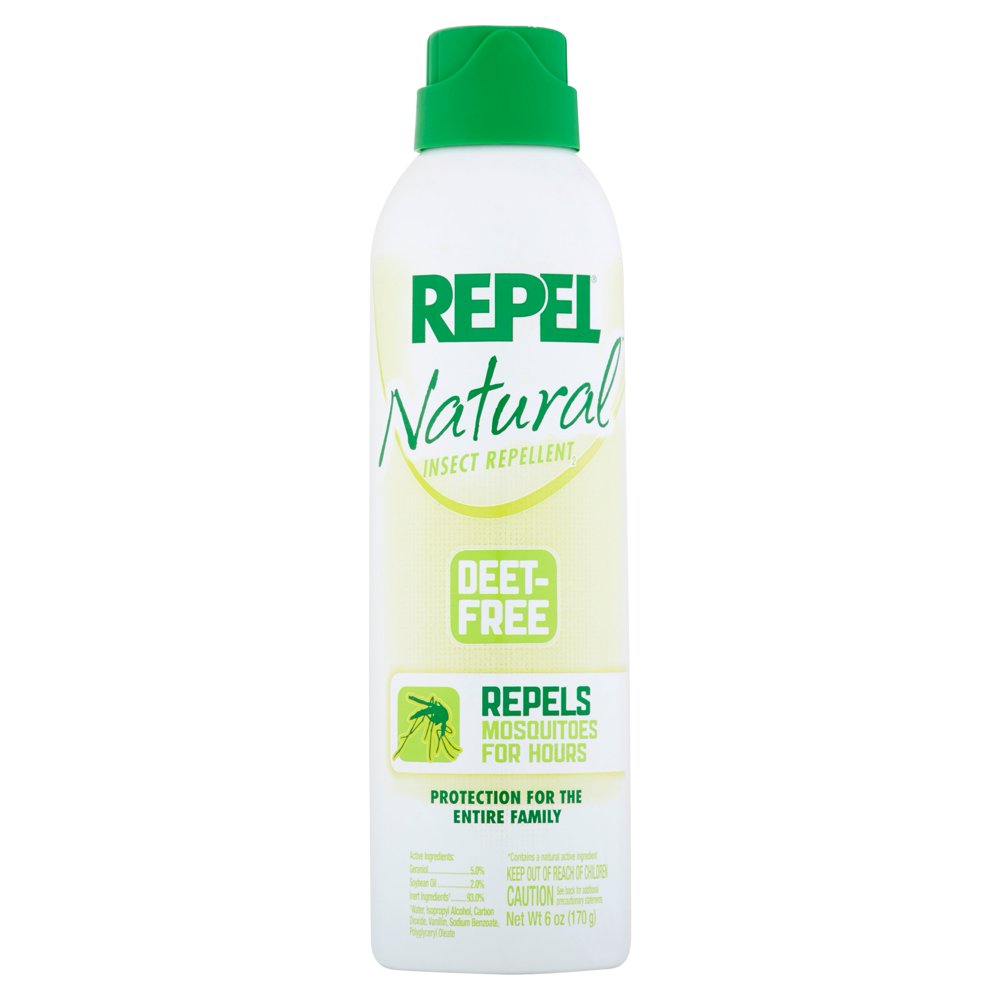 Repel Natural Mosquito Repellent, Aerosol Spray, 6Ounce