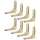 thumbnail image 4 of 8 soportes en L resistentes de hierro para muebles, soportes de ángulo recto, conectores de esquina para gabinetes, estantes y escritorios., 4 of 7