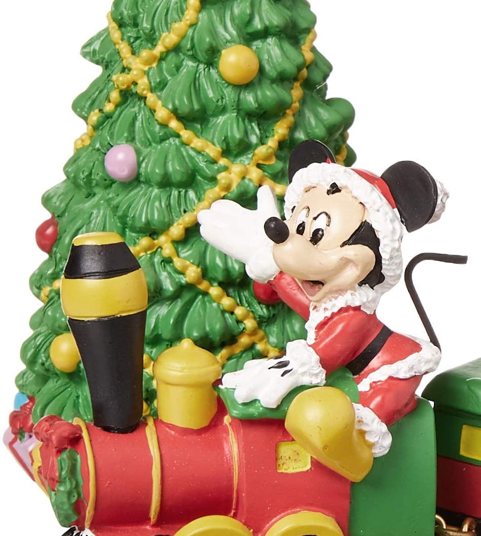 Department 56 Disney Village Mickey's Holiday Express Multicolor Christmas Figurine 4.75in H