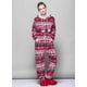 thumbnail image 3 of Conjunto de pijama de franela con estampado navideño para mujer, ropa de dormir cálida de manga larga, con capucha, disfraz de lana, 3 of 4