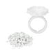 thumbnail image 1 of Dekaim 100 Uds. De Anillos de Pegamento de Flores, Extensiones de pestañas, Copas de Pegamento, portaherramientas para Extensiones de pestañas(Blanco), 1 of 5