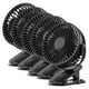 thumbnail image 1 of Mini Ventiladores Recargable MiniBreezeBlack 5Pzas 4"Ø Negro USB 5V 3 Velocidades Ventiladores de Escritorio. VentDepot MXMZE-005, 1 of 2