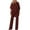 Red, variant on MSJUHEG Two Piece Outfits For Women Fall Outfits L Solid Color Loose Irregular Set Adies Suit Short Sleeved Two Piece Suit Linen Pants Black L