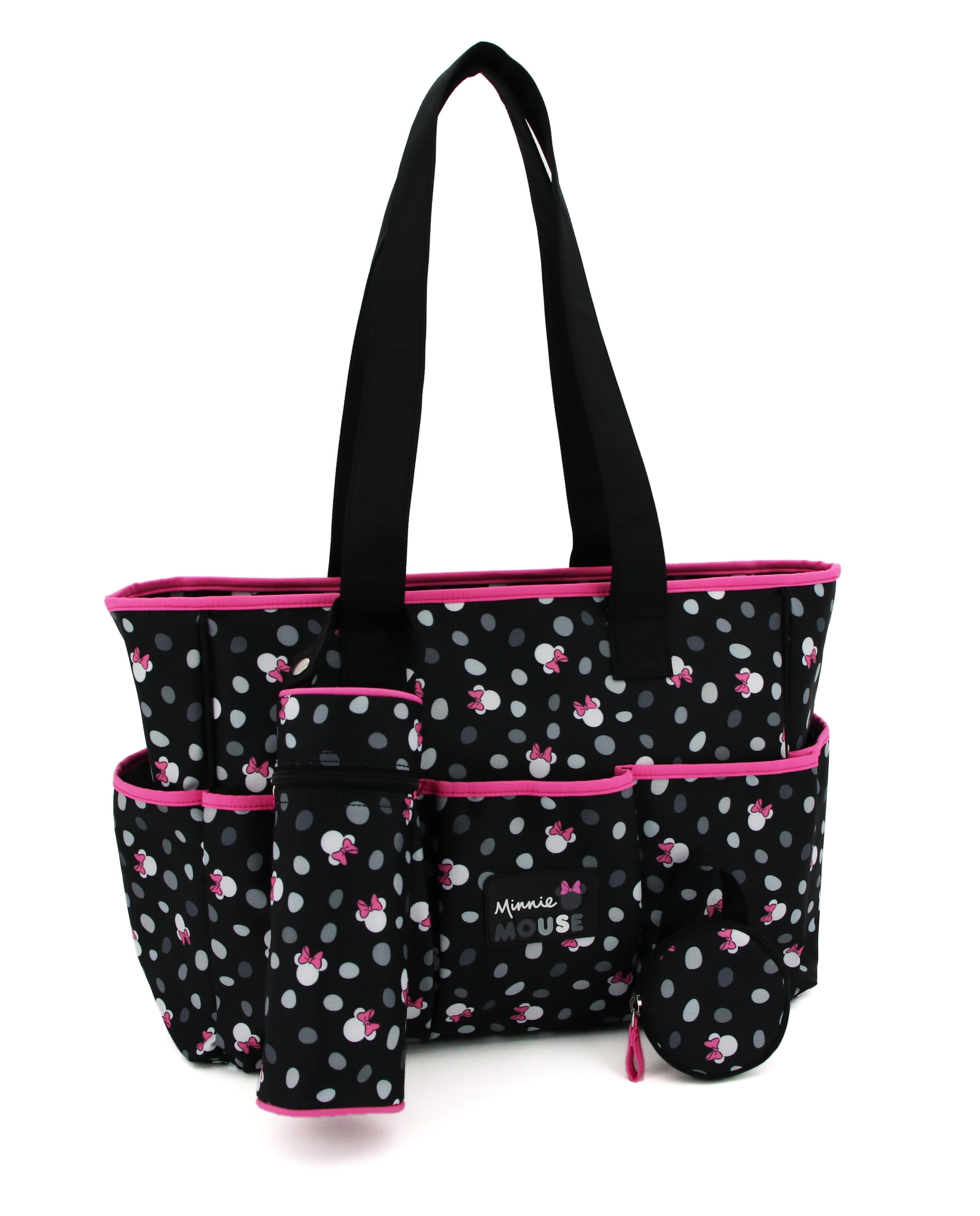 Disney Mickey n Minnie Mouse Baby Bottle Diaper Bag Lunch Tote Bag Small NEW 