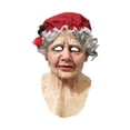 thumbnail image 2 of Máscara de látex navideña, accesorios de cosplay, máscara facial completa realista para festivales navideños Abuela, 2 of 9