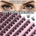 thumbnail image 2 of Thick segmented self-grafting individual cluster false eyelashes, 2 of 5