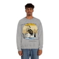 thumbnail image 2 of Great Blue Heron Sweatshirt Bird Lover Long Sleeve Shirt Nature Gift Ideas Grey Small, 2 of 10