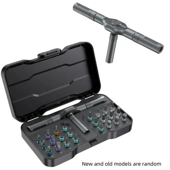 24-in-1 Screwdriver Set, Multi-Function Screwdriver Tool Set with Removable T-Ratchet Handle Home Repair Tool Kit Set, Mechanic's General Purpose Hand Tools.