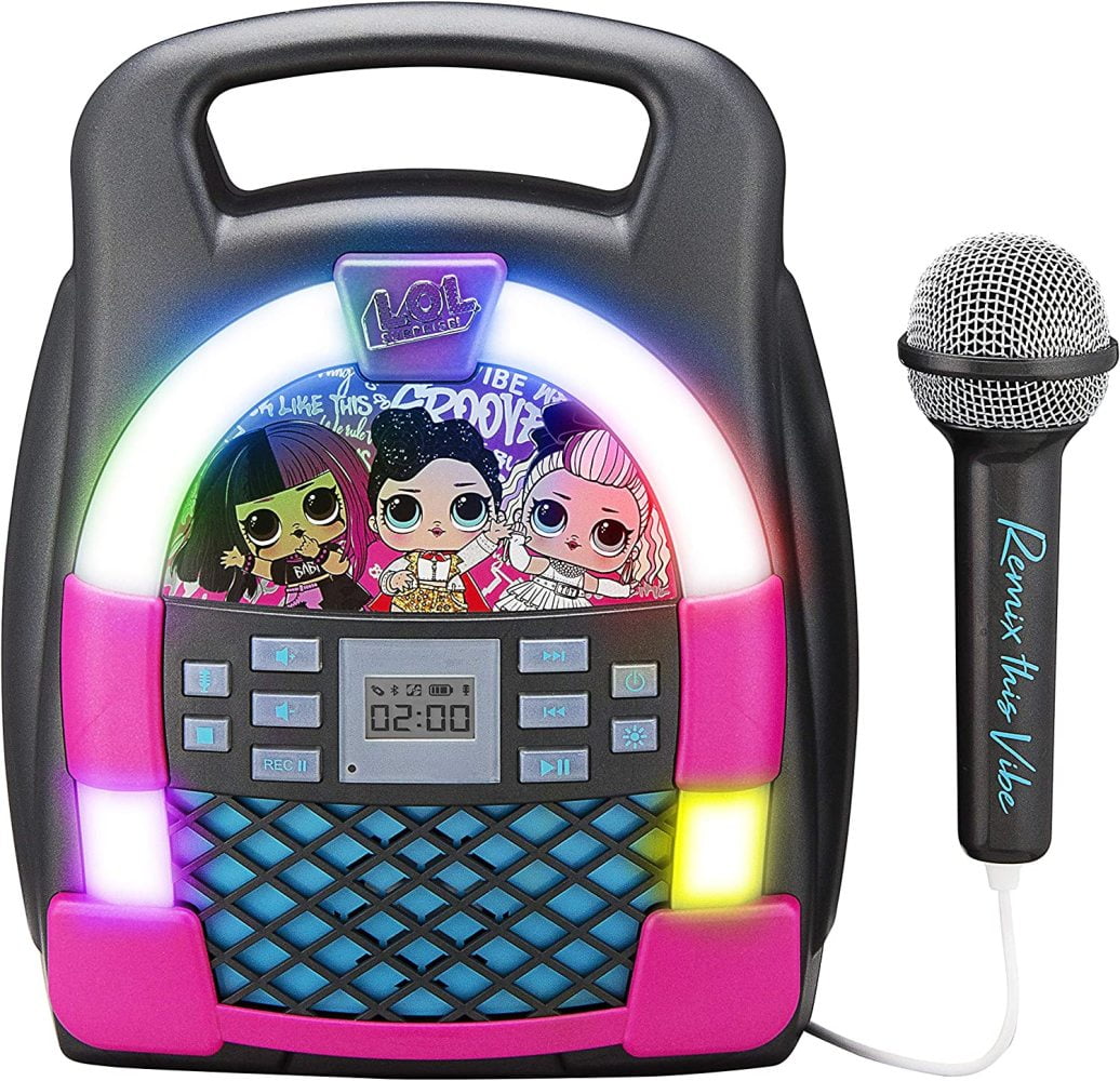 LOL Surprise! Remix OMG Bluetooth Karaoke Machine MP3 Player Portable