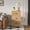 3-wood, variant on Modern 3 Drawer Dresser for Bedroom, 37" Tall Mid Century Chest of Drawers with Fluted Wood Panel, Wood