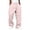 53# Pink, variant on Open Bottom Sweatpants Men Uncuffed Baggy Loose Fit Casual Comfy Stretch Wide Leg Athletic Sweat Pants with Pockets Black S