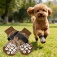 thumbnail image 6 of Surpdew Non Slip Dog Socks For Hardwood Floors,4Pack Anti-Slip Dog Grippy Socks To Prevent Licking Paws,Dogs Booties Paw Protectors With Double-Sided Traction For Small Medium Large Senior Dogs Brown, 6 of 6